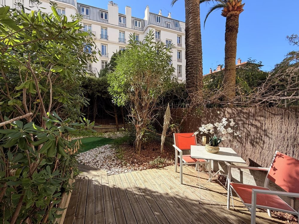 Investissement locatif à Nice Cimiez, T2 avec jardin, rendement locatif 5,5%