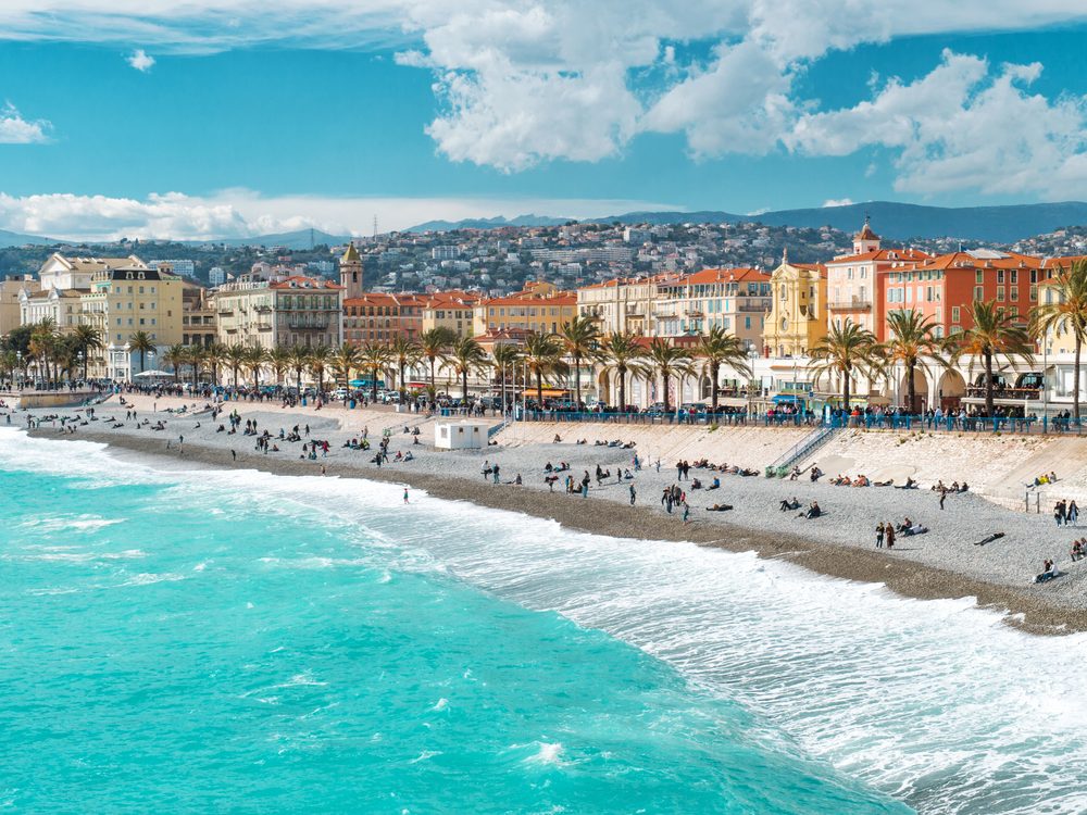 Promenade des Anglais à Nice, siège d'Asset Boulevard sur la Côte d'Azur